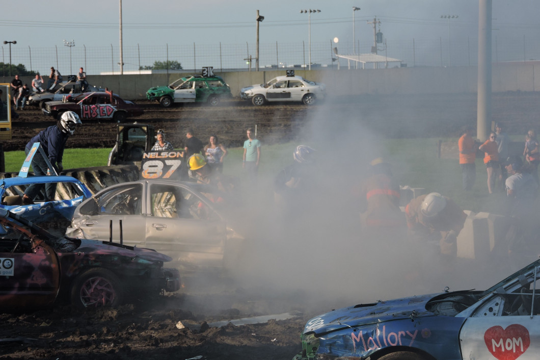 Demolition Derby Dodge County Free Fair